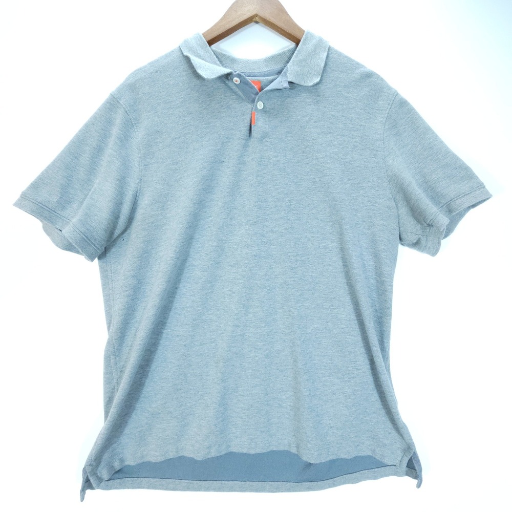 Streetwear‎ Nike Polo Mens XL Gray Dri-FIT Embroidered Swoosh Short Sleeve Shirt